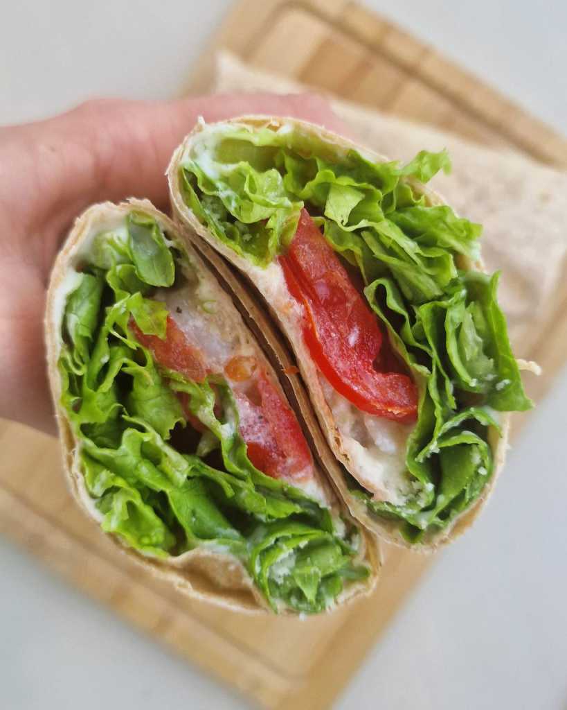 shrimp caesar wrap