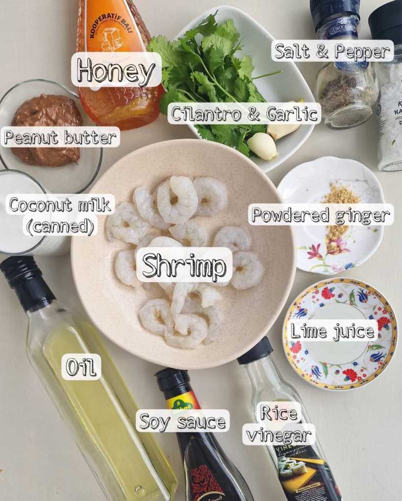 Peanut Shrimp ingredients