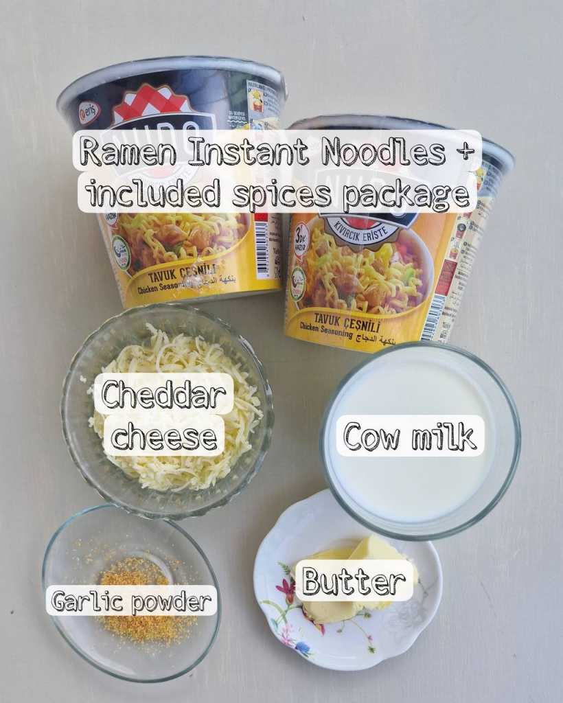 Cheese Instant Noodles ingredients