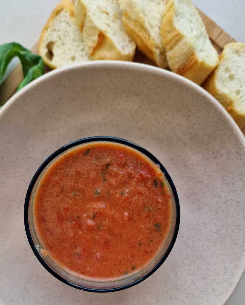 cold gazpacho soup