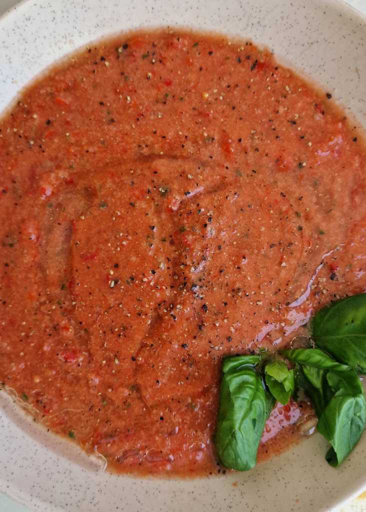 cold gazpacho soup