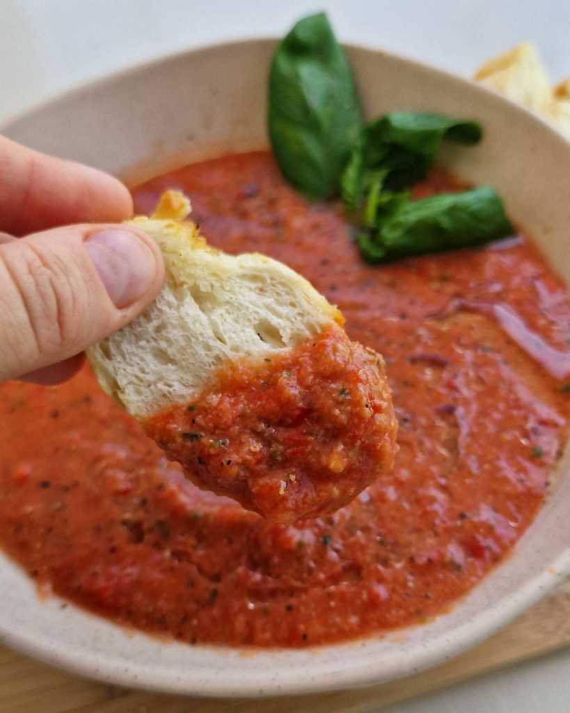 gazpacho with croutons