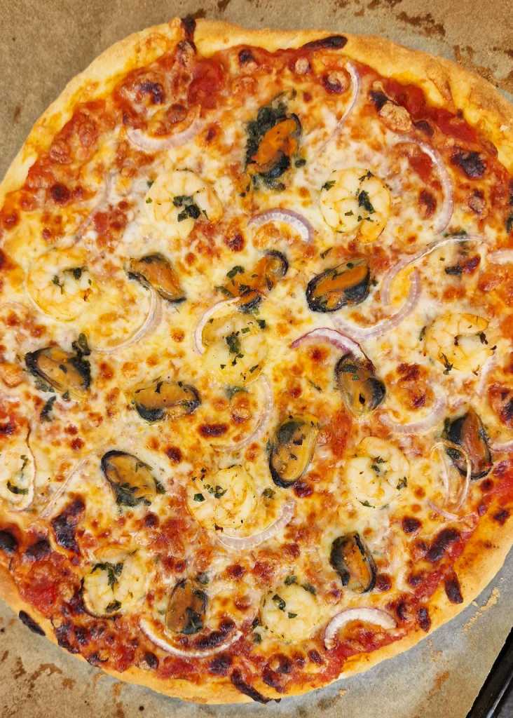 Seafood pizza recipe