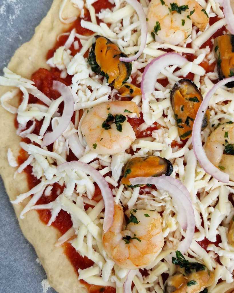 Seafood Pizza recipe