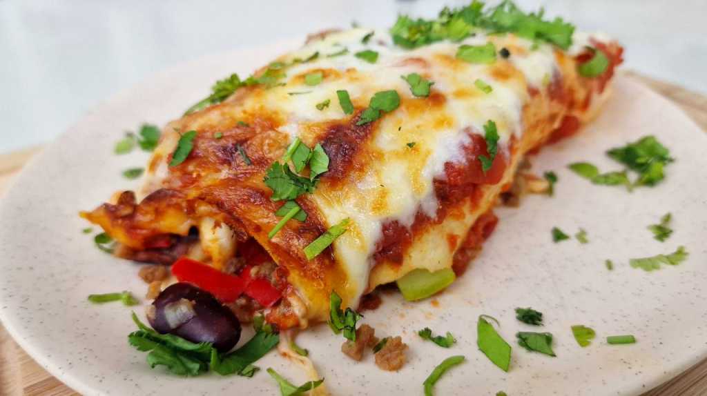 vegetarian enchiladas with soya mince recipe