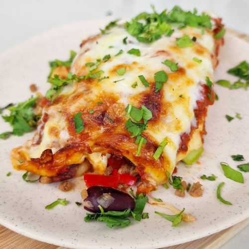 vegetarian enchiladas with soya mince recipe