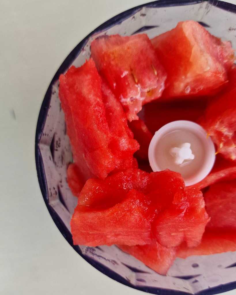 Watermelon in blender