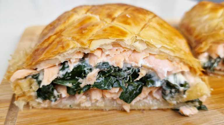 Puff Pastry Salmon (Salmon Wellington) recipe