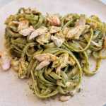 Salmon Pesto Pasta recipe