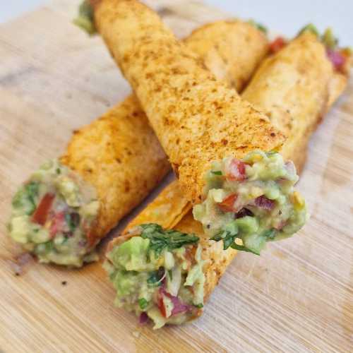 Tortilla Cigars with Guacamole recipe