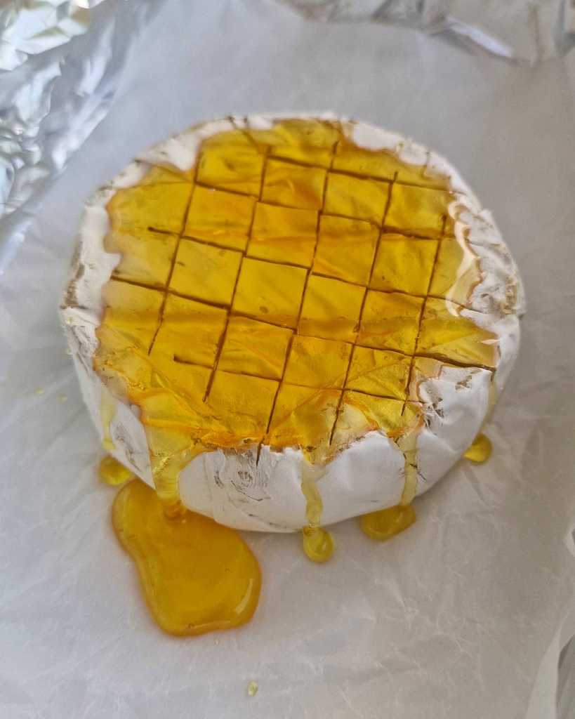 Brie with honey