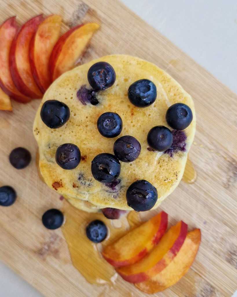 Healthy Blueberry Pancakes 