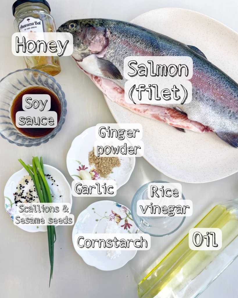 Teriyaki Salmon Bites ingredients