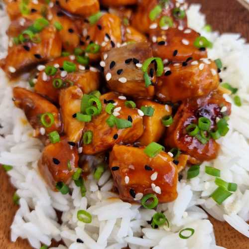 Teriyaki Salmon Bites