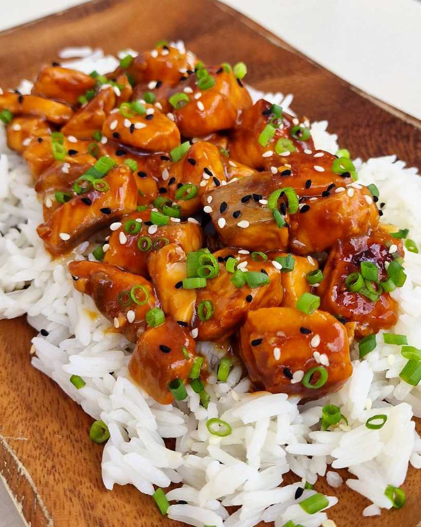 Teriyaki Salmon Bites