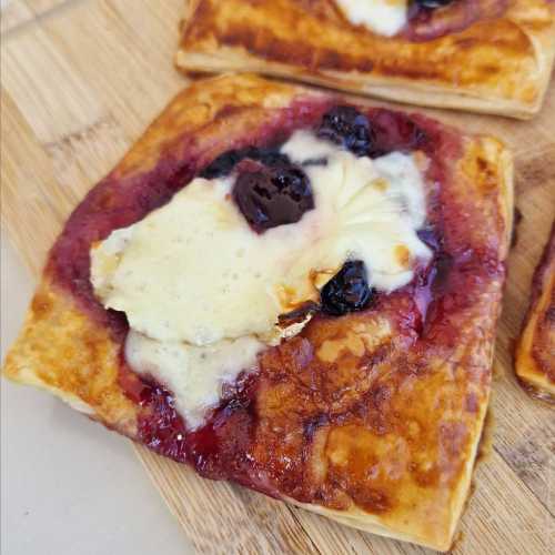 Brie and Jam Puff Pastry