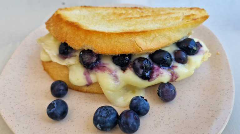 Blueberry Brie Grilled Cheese recipe