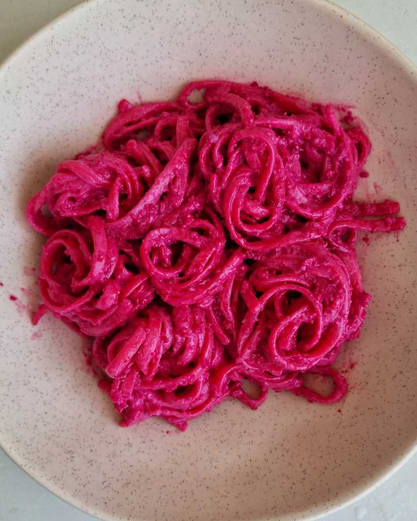 Creamy Beetroot Sauce Pasta