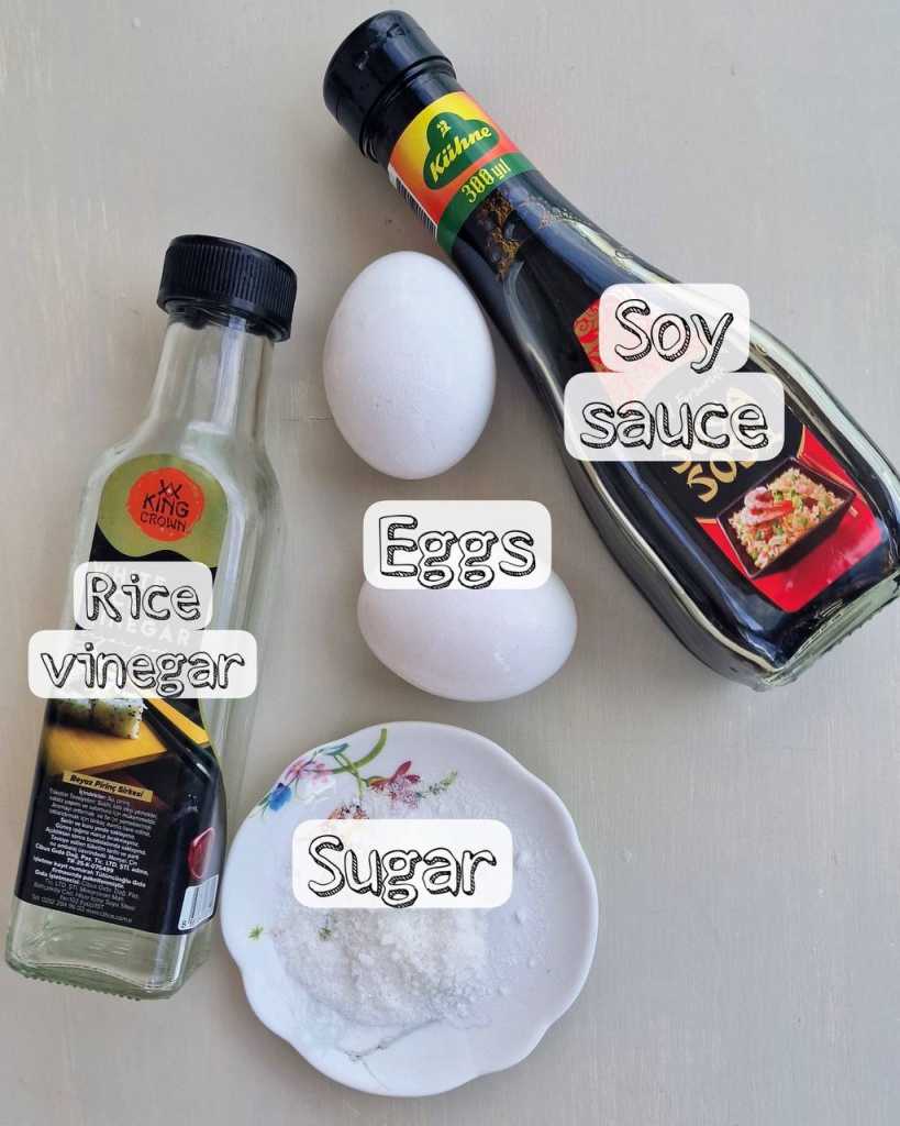 Ramen eggs ingredients