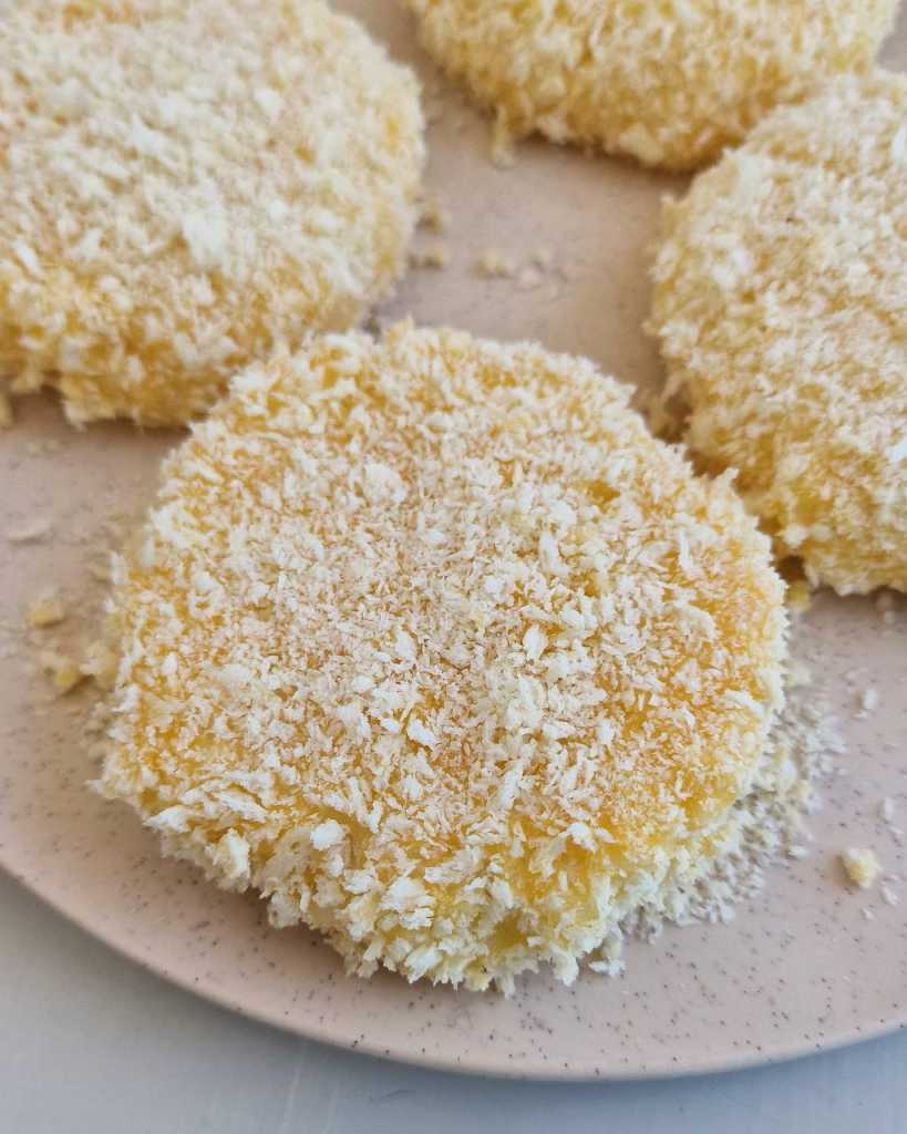 rice patty in breadcrumbs