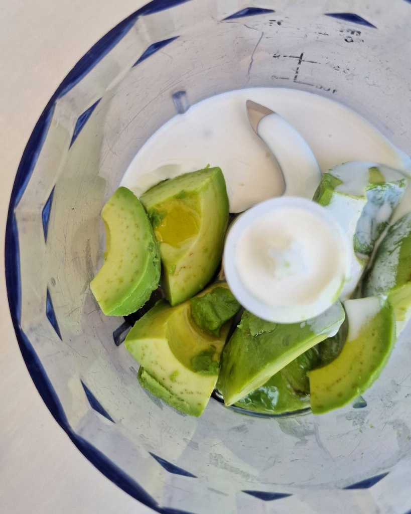 making avocado ice cream