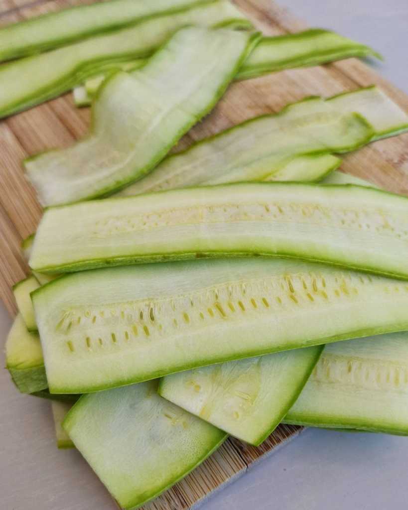 Zucchini strips