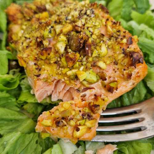 Pistachio-Crusted Mustard Salmon