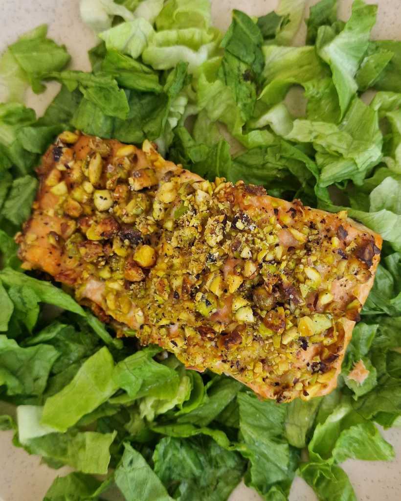 Pistachio-Crusted Mustard Salmon