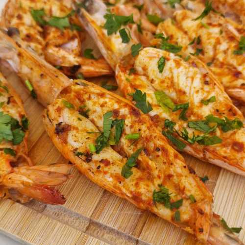 Chili and Lime Butterflied Prawns recipe