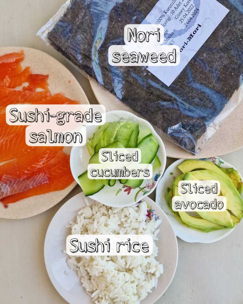 Sushi Sandwich ingredients