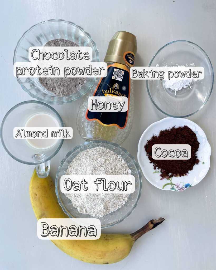 Chocolate Protein Cake ingredients