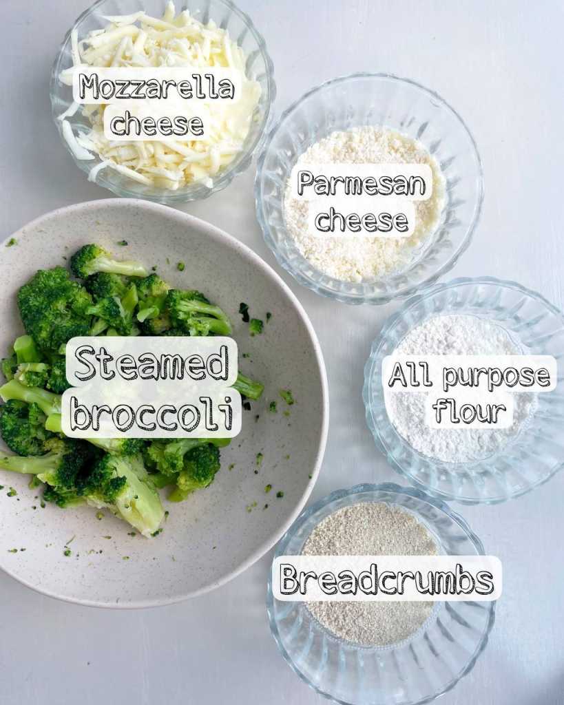 Broccoli Cheese Patties ingredients