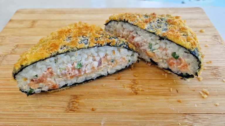 Crispy Salmon Sushi Sandwich recipe