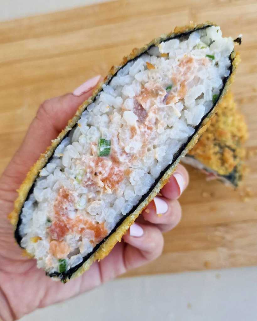 Crispy Salmon Sushi Sandwich