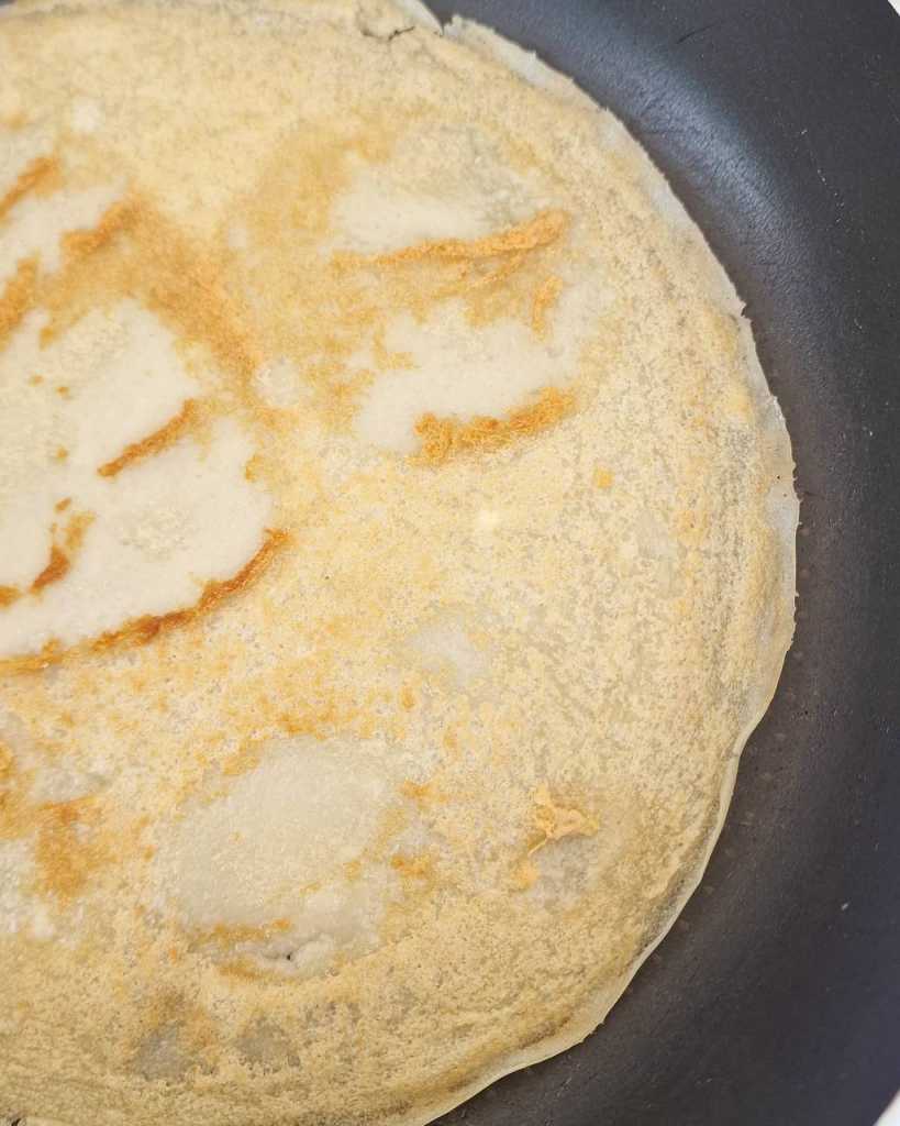 cooking crepes