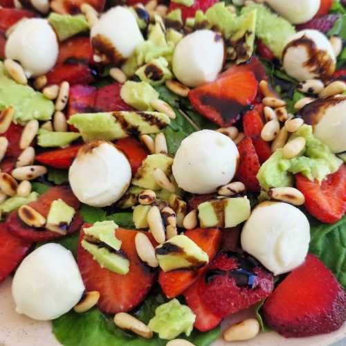 Strawberry Avocado Mozzarella Salad recipe