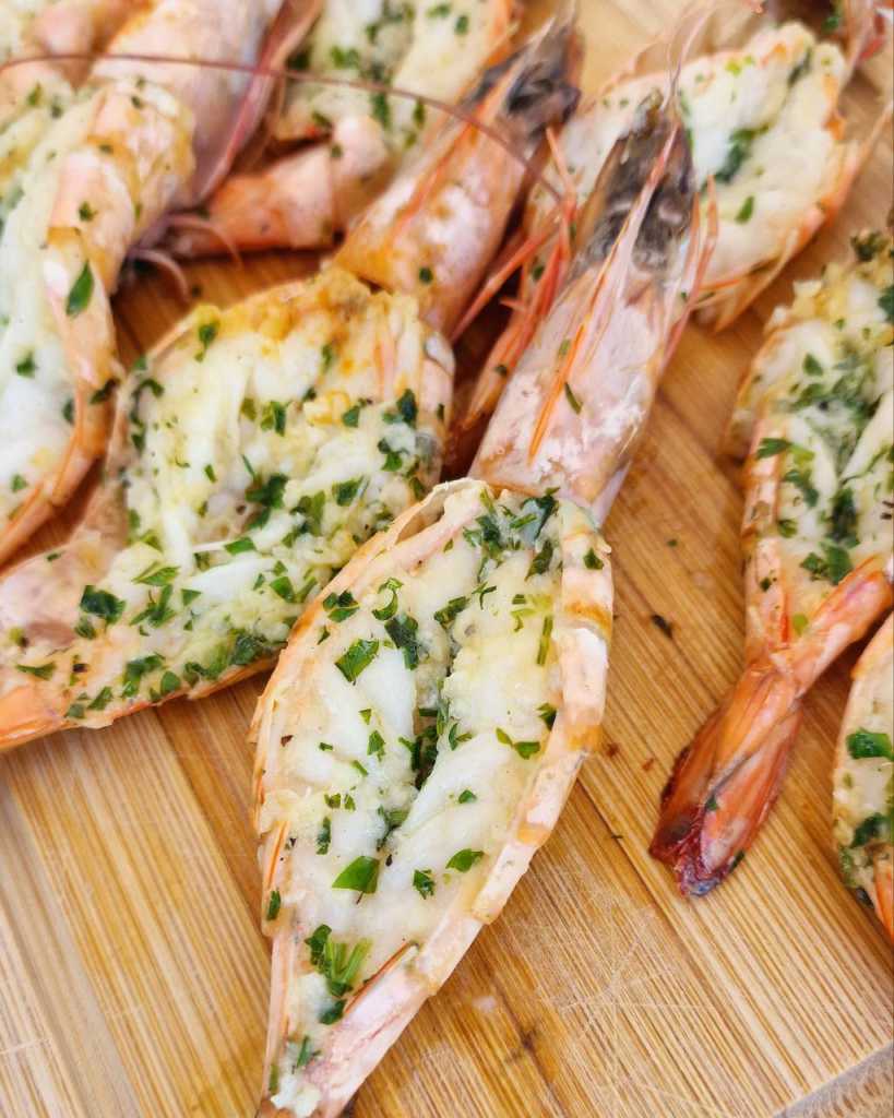 garlic butter prawns