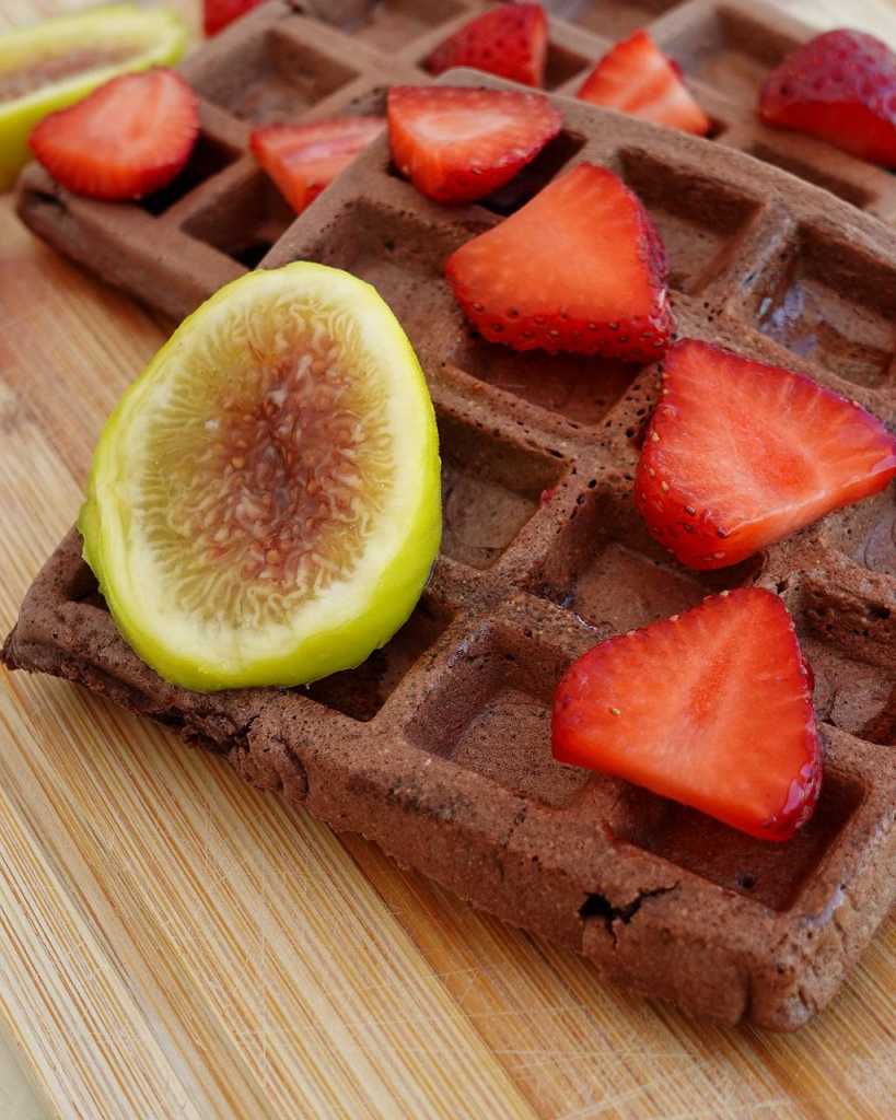 Chocolate Protein Waffles