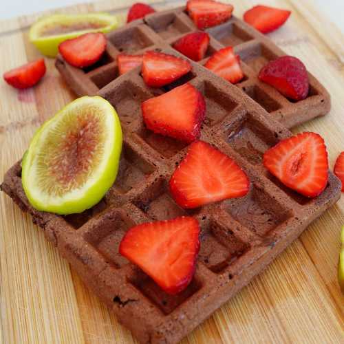 Chocolate Protein Waffles recipe