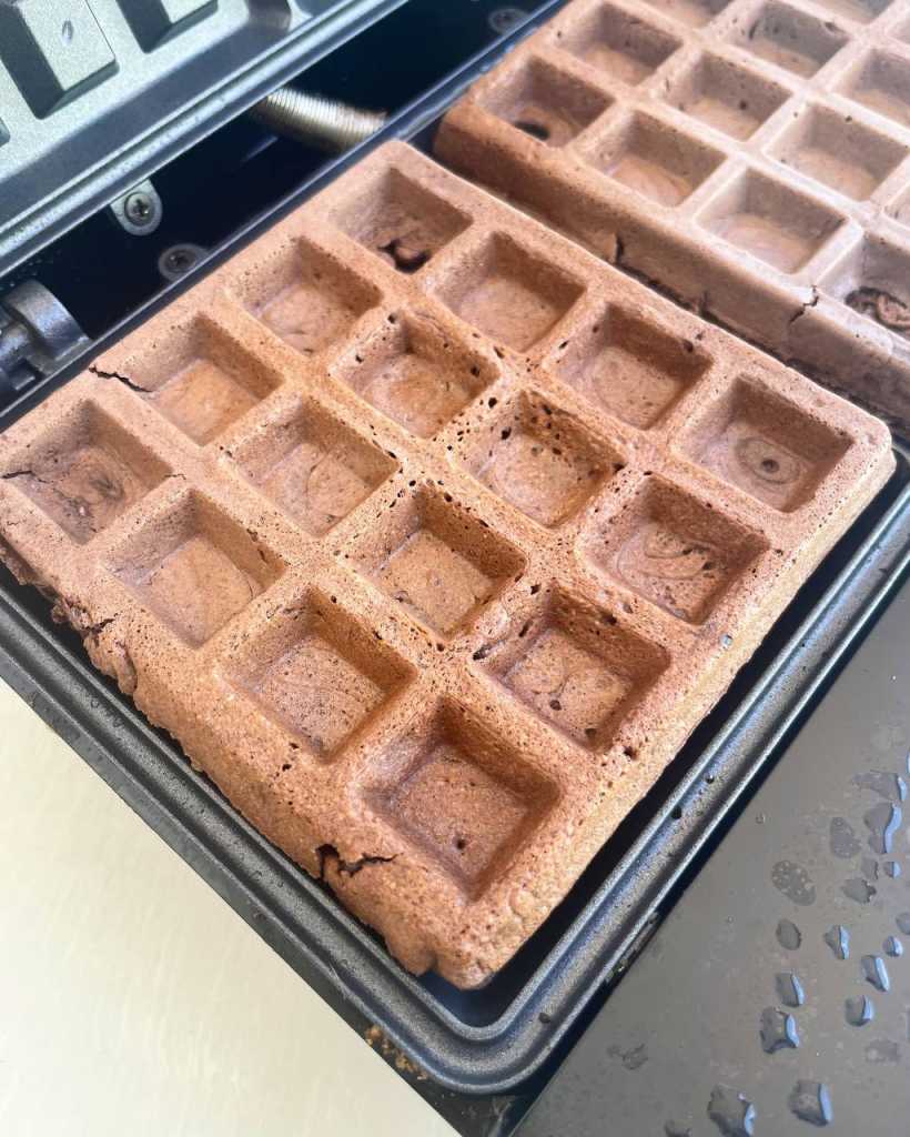 Chocolate Protein Waffles