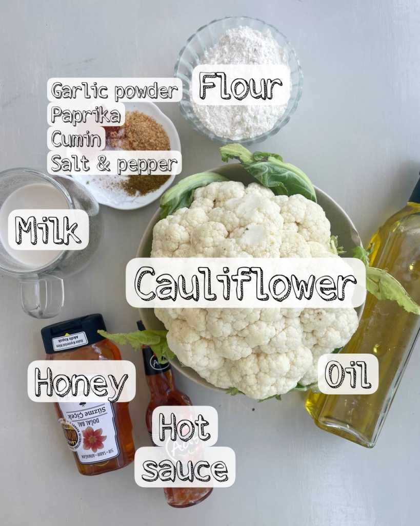 Crispy Baked Cauliflower Bites ingredients