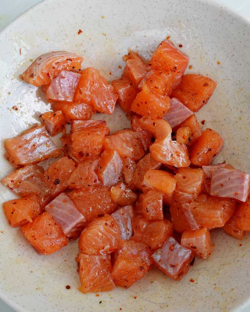 salmon in spices