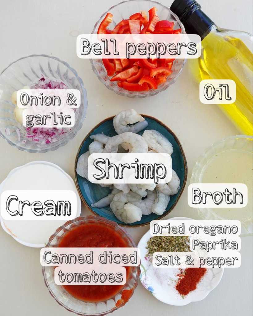 Shrimp Stew ingredients