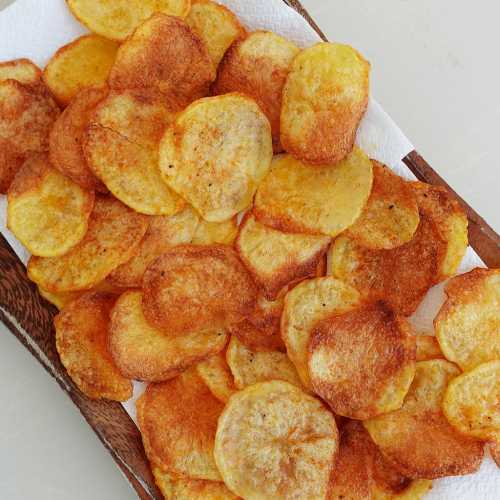 Oven Baked Potato Chips recipe