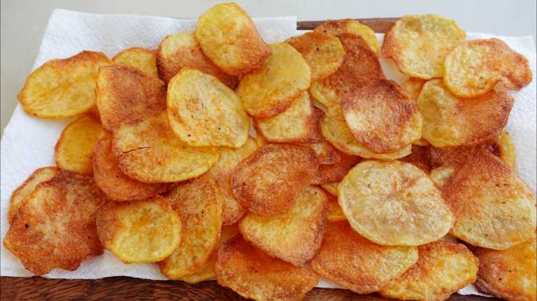 Oven Baked Potato Chips recipe