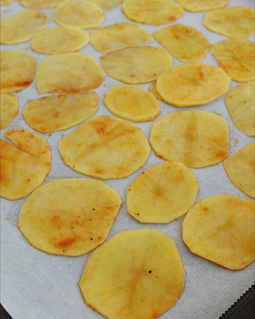 cooking potato chips