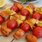 Baked Salmon Skewers recipe