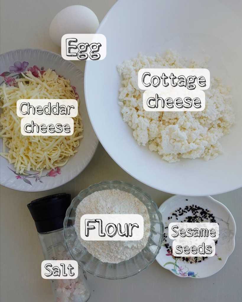 Cottage Cheese Buns ingredients