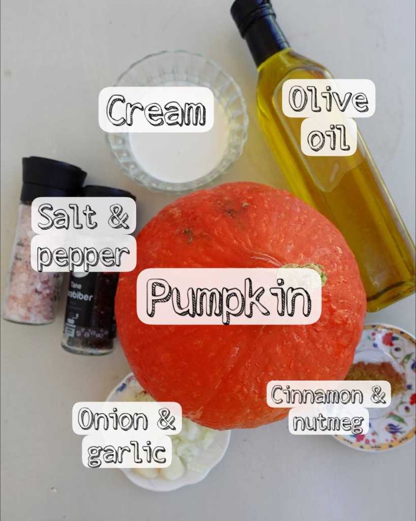 Easy Pumpkin Soup ingredients