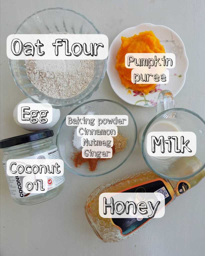 Healthy Pumpkin Spice Waffles ingredients